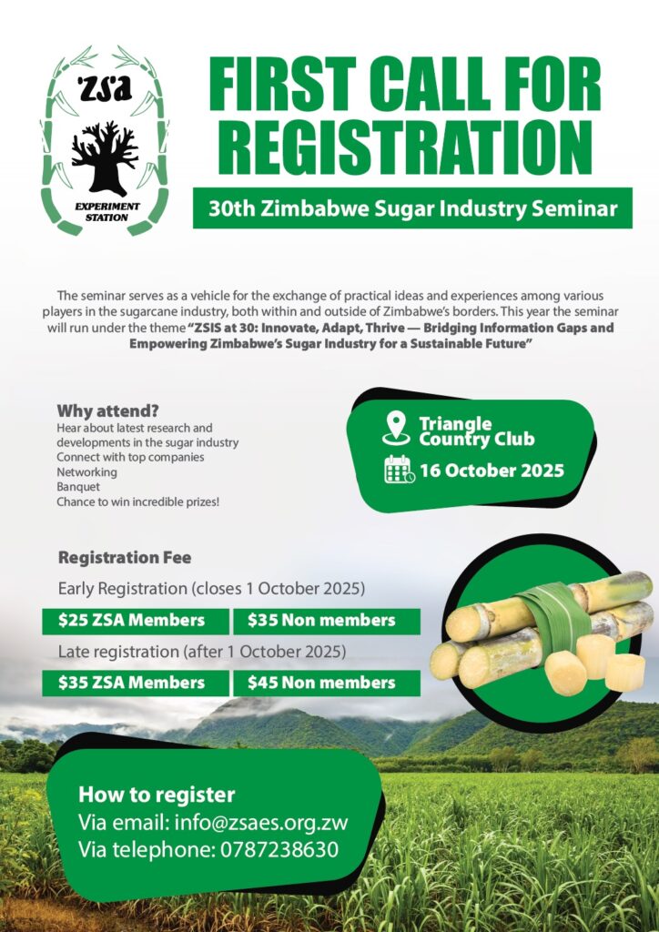 Call for Registration : 30th Zimbabwe Sugar Industry Seminar